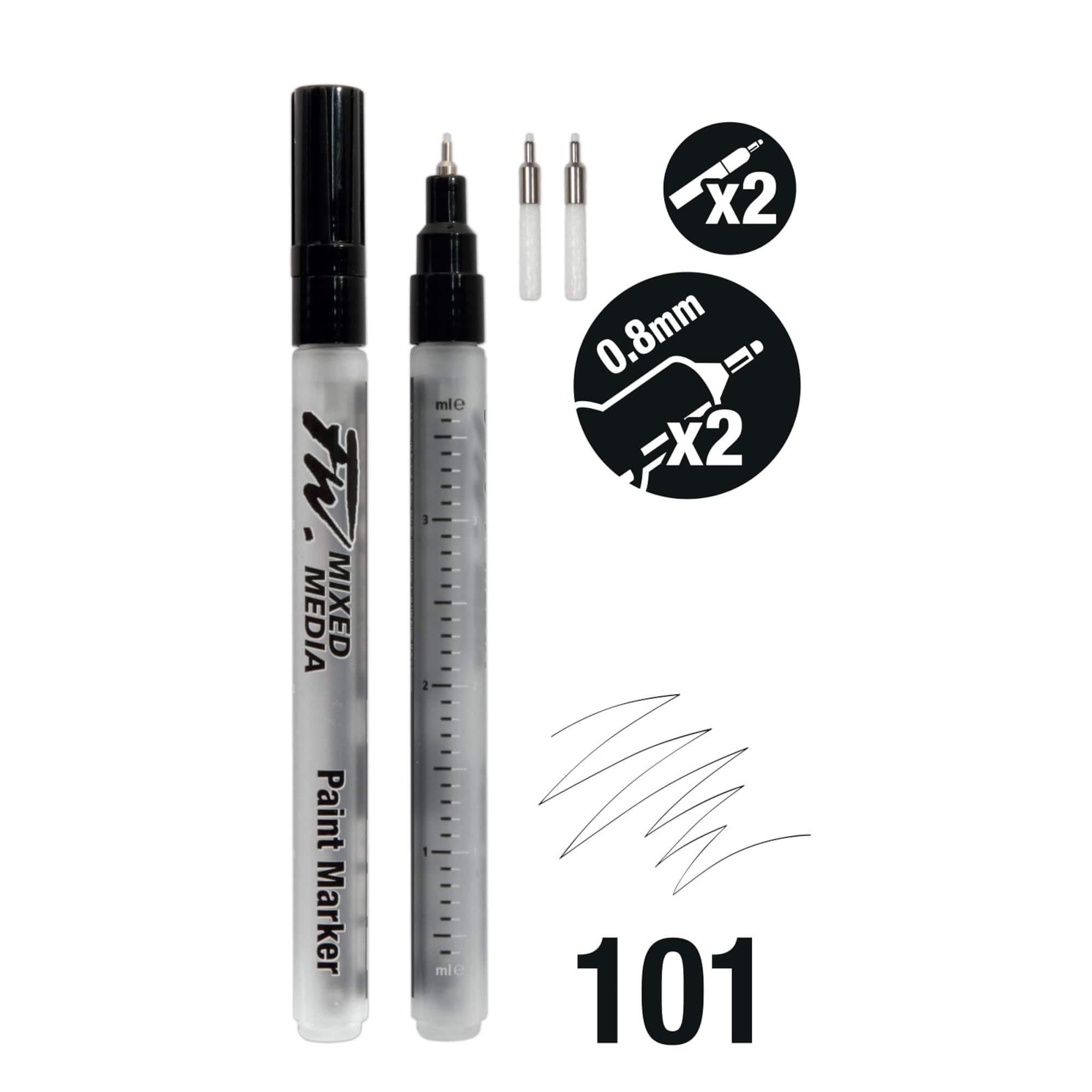 Daler-Rowney® 101 Small 2 FW Empty Paint Marker Set